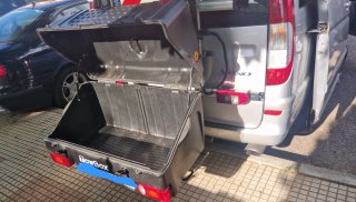 Baúl portaequipajes TowboxV1 para enganche de bola