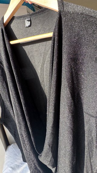 Chaleco SHEIN negro con brillo Talla XXL