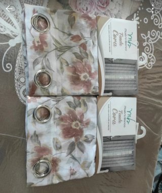Coppia Tende Mastro Bianco Cora