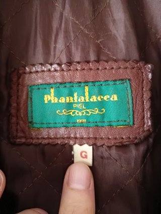 Giacchetta in Pelle Marrone PHANTALACA Vintage