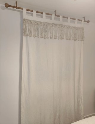 Cortina Macramé Samaya Beige