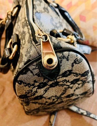Borsa Liu Jo Beige/Nero Pizzo