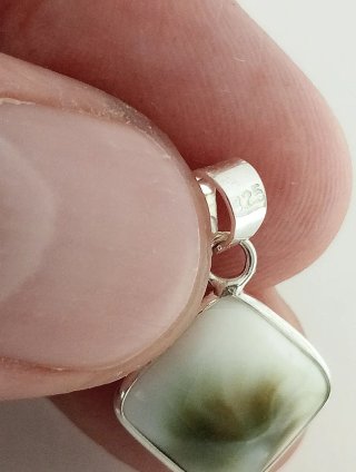 Colgante 13×13mm Ojo de Shiva Plata 925