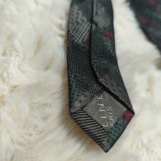 Gravata Celine Cinza e Verde