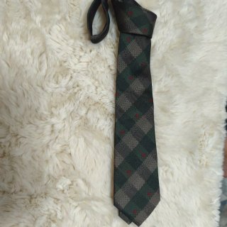 Gravata Celine Cinza e Verde
