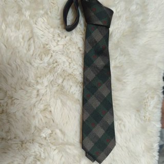 Gravata Celine Cinza e Verde