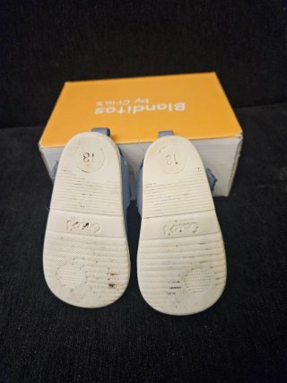 Sandalias niño piel azul talla.18