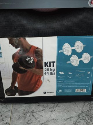 Kit Mancuernas 20kg Decathlon