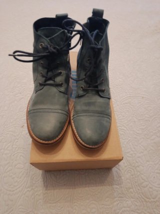 Botines piel azul t. 37