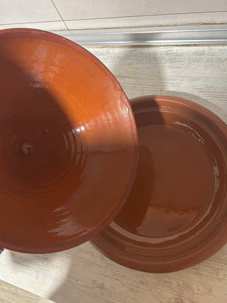 Tajín de barro decorado