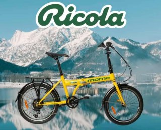 Bici Adulto Plegable Moma Amarilla Edición Ricola