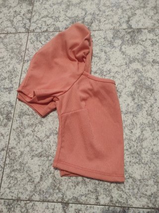 Camiseta corta manga abullonada
