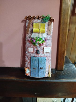 Teja decorada rustica