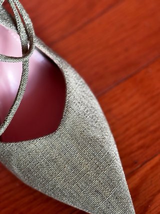 Scarpe verdi tacco slingback Tg 40