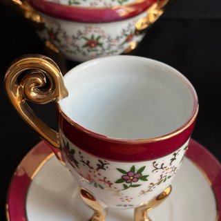 Servizio caffè Bone China vintage