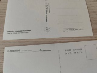 Lote Postales Vintage: Iberia, Lufthansa