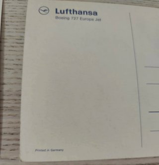 Lote Postales Vintage: Iberia, Lufthansa