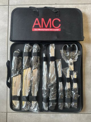 Astuccio AMC coltelli e forbici acciaio