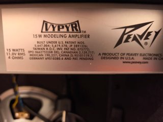 Amplificador Peavey Vypyr 15W Modeling