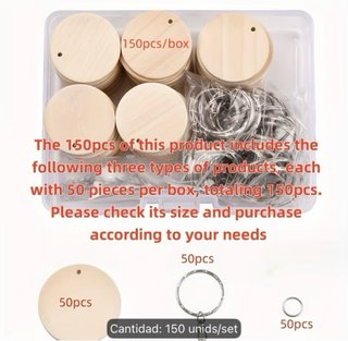 Llaveros de madera redondos (pack 50)