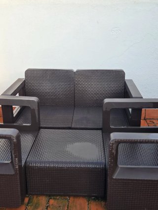 Conjunto Muebles Exterior  Marrón
