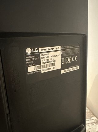 Televisión LG Negra
