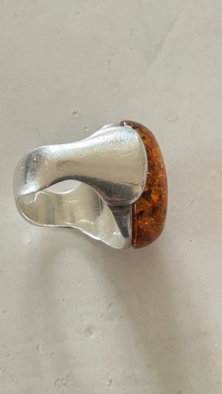 Anillo Plata y Ámbar