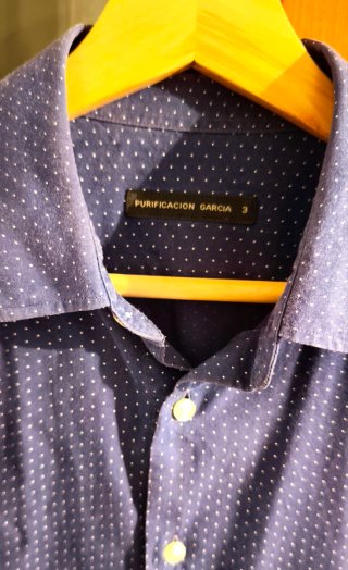 Camisa Purificación García Azul Talla M