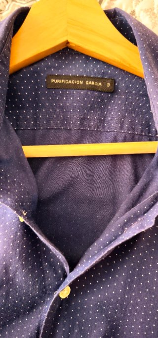 Camisa Purificación García Azul Talla M