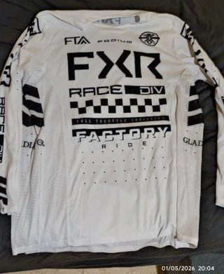 Camiseta FXR Podium Gladiator Mx Blanca Enduro