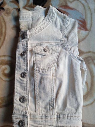 Cazadora vaquera Blanco Suite Beige Talla XS