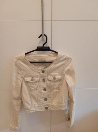 Cazadora vaquera Blanco Suite Beige Talla XS