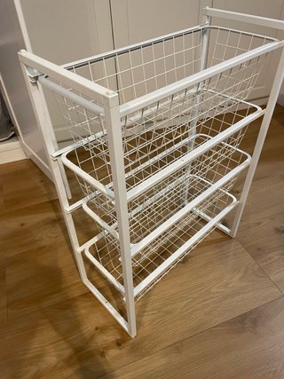 Cajonera Metálica Blanca 3 Niveles