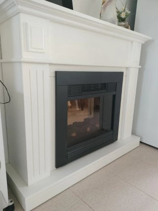 Chimenea Eléctrica con Mueble Madera
