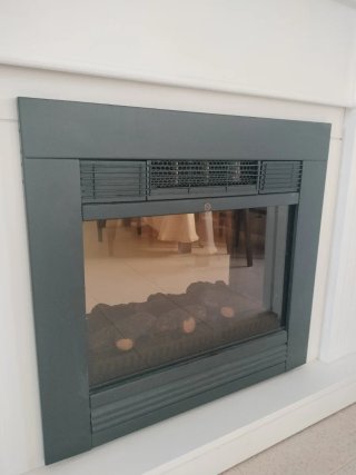 Chimenea Eléctrica con Mueble Madera
