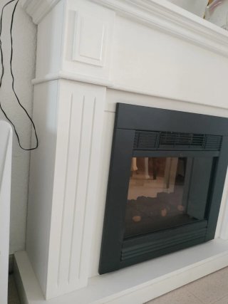 Chimenea Eléctrica con Mueble Madera