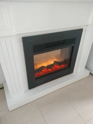 Chimenea Eléctrica con Mueble Madera