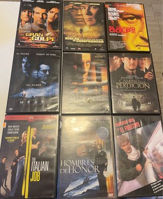 Lote 9 Películas DVD Acción/Crimen