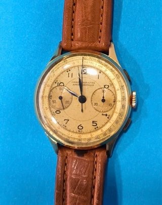 Reloj Cronographe Suisse Chapado Oro