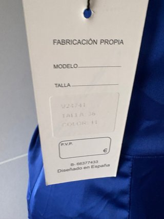 Vestido Betzzia azul tamanho 36