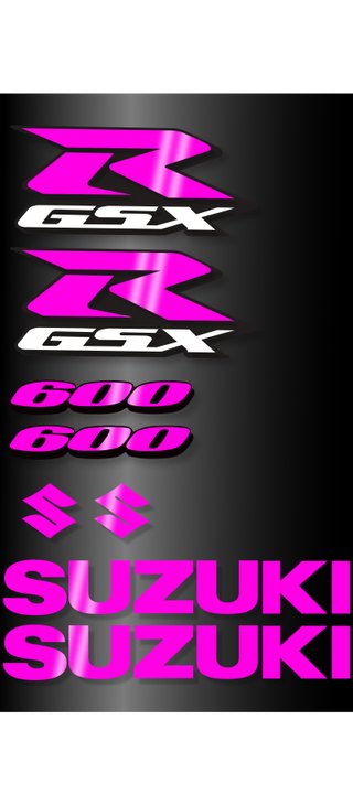 Pegatinas adhesivo para moto SUZUKI GSX R 600