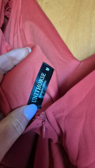 Abito lungo elegante colore mattone