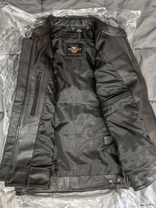 Chaleco de cuero moto Harley Davidson talla XL