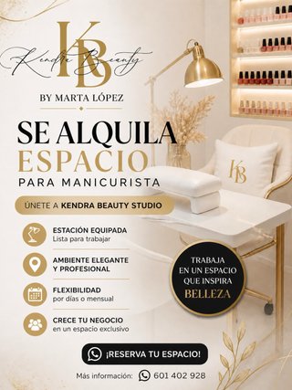 Alquiler espacio manicura