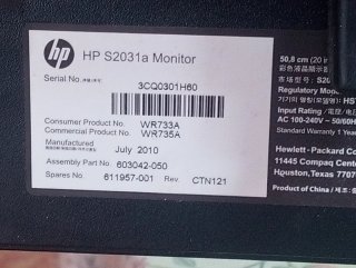 Monitor HP Negro