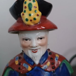 Trío Figuras Porcelana China Emperadores