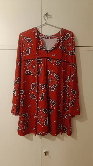 Vestido retro estampado paisley