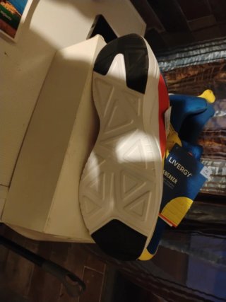 Scarpe da ginnastica uomo Lidl blu/gialle taglia 4