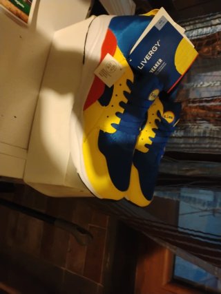 Scarpe da ginnastica uomo Lidl blu/gialle taglia 4
