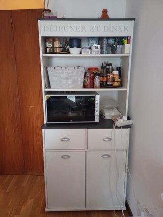 Alacena Cocina Blanca y Negra